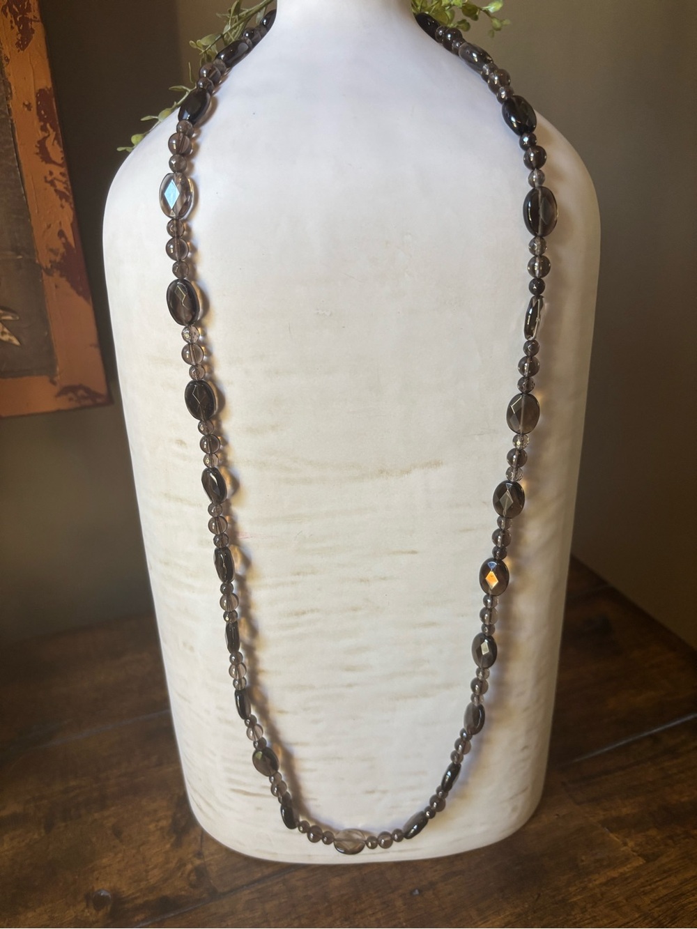 Jay King Mine Finds DTR 925 Smoky Quartz 36” Beaded Necklace